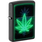 Zippo Neon Cannabis Black Light - 46266