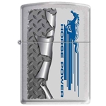 Zippo Mustang Rolled Diamond Plate