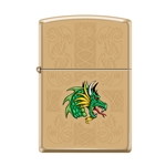 Zippo Dazzling Brass Dragon