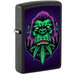 Zippo Ape Eating Cannabis - Black Light - 48585