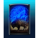 Zippo Bison Design Blacklight - 24995