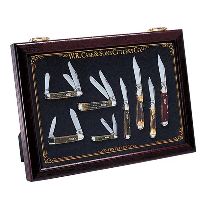 New case. Knife display. Collectible Vintage Factory manufactured.